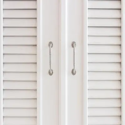 Plain White Two Door Wardrobe