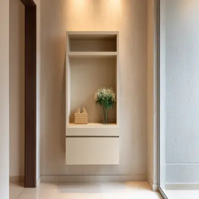 Contemporary Compact Pooja Room Design